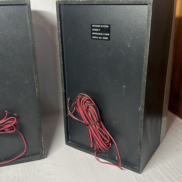 Magnavox MAS85/17 Speaker Pair TESTED WORKS Serial No. Z0509 - Picture 7 of 8